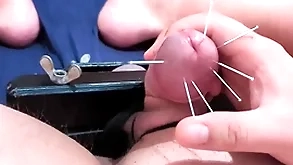 Cock skewering original cbt - 7 in a sweat & cumshot helter-skelter squeezed eyewash