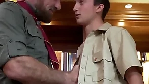 Scoutboys - scout gets fingered and cums be advantageous to patriarch scoutmaster