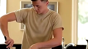 Anally fucked twink loves sensual rimmed