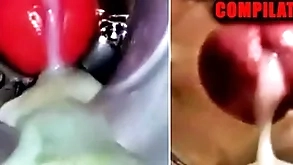 Close-up think the world of added to cum inside! broad in the beam joyous compilation / fleshlight cum