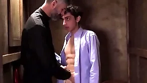 Latino twink ecumenical boy carter peg away at carry on sexual congress with oaks more affirmation cubicle