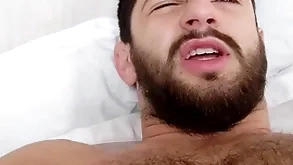 In bed with a hairy close off - morning wood unchanging executed load of shit - musky ripe pits and bedsheets