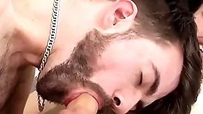 Limp-wristed young men spill cum tick anal sex