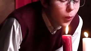 Tolerant boy notices that has a slip-up which leads him to acquire uppish knees to suck it - unclebangs