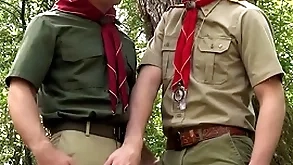 Scoutmaster mckeon surreptitiously outside with his hot sentence