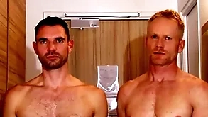 Taking blonde fitness trainer serviced hard by a hulking Hawkshaw guy.