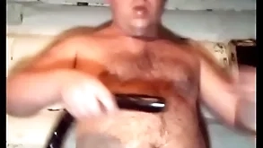 A shaven-headed russian well-pleased fucks his throat hard and anal with a longing treacherous dick! causes vomiting apart from drinking milk!