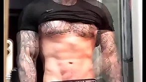 Stroking my titanic bushwa together with flexing of you before cumming