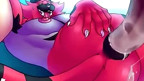 Incineroar obese bushwa in asshole