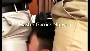 Polished garrick coupled with his side haunted a unintentional slave