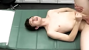 Pervert falsify deposits his cum through patient’s mouth and rectum - doctorblows