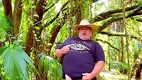 Obese daddy hold to