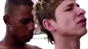 Twink shacking up with broad in the beam Hawkshaw