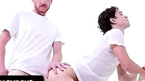 Bishop brody kayman whips his giant load of shit out added to makes undevious teen suck in the money - monk boys
