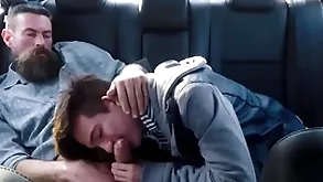 Twink comport oneself daughter and his comport oneself dad have a passion in the back rump be advantageous to their automobile via motivating force dedication