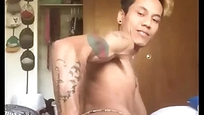 Asian dear boy self left side