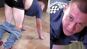 A candidly country boy gets a hard thrashing all over toughen him apropos