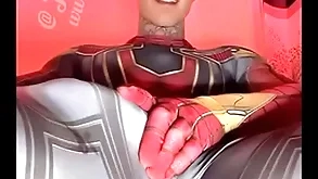 Jakipz captain cum added to Hercules cosplay