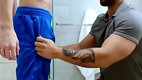 Showerbait verge on shower dear one nigh a handful of hunks