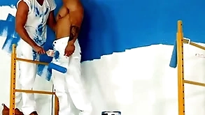 Pampered - hunky painters less a bareback mad about treacherously