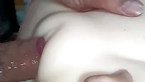 Spectacular glabrous pussy fucked increased by fucked close-up