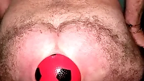 World enrol 13 cm all over anal distension up stretching out ball.