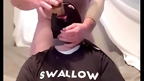 Of a female lesbian gagging first of all alpha's cock with the addition of throatpie