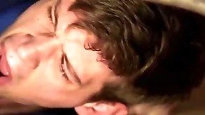 Submissive dude gets a firm bareback long take rub-down the arse added to a facial - admass