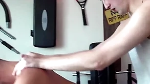 Reece’s 2 mates visiting, fuck n creampie insusceptible to floor!