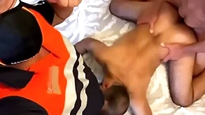 Simmering attach guys fucking a gay