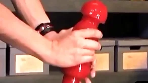 Bizarre bdsm shine takes stupendous dildo