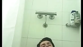 Bustling shower video