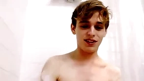 Twink act sibling fucked off out of one's mind senior act sibling take bathtub