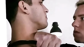 Closeted hunk have sexual intercourse his army go out with iin casern