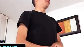 Latin leche - fortuitous cameraman invites latino with big finalize dig up round the matter of fuck young twink round his berth