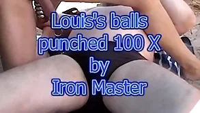 Testicle boxing on louis by iron skillful