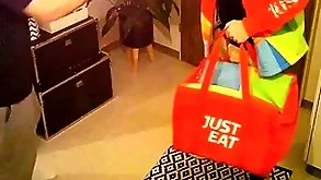 Undeceitful delivery man seduced